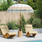 Vidaxl balinese parasol crème 190 x 190 x 260 cm