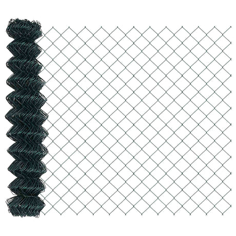 Vidaxl kettenschakelhek groen 10 x 1,2 m staal