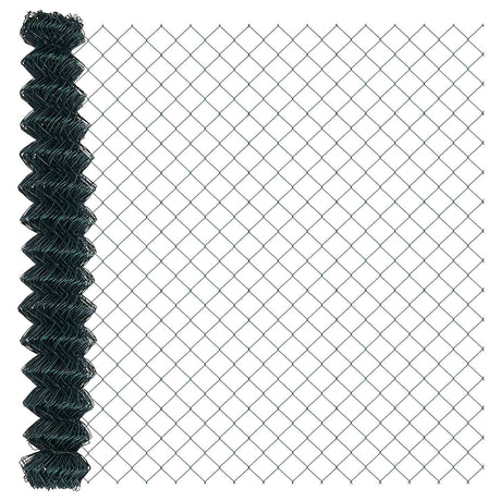 Vidaxl kettenschakelhek groen 10 x 1,5 m staal
