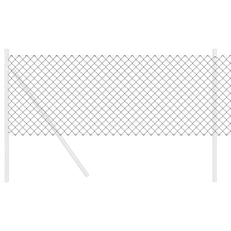 Vidaxl kettenschakelhek grijs 25 x 0,8 m staal