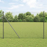 Vidaxl kettenschakelhek grijs 25 x 1,6 m staal