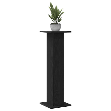 Vidaxl plantenstandaard 2 pcs zwart eiken 30 x 30 x 95 cm bewerkt hout