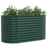 Vidaxl verhoogd bed groen 160 x 80 x 81 cm staal