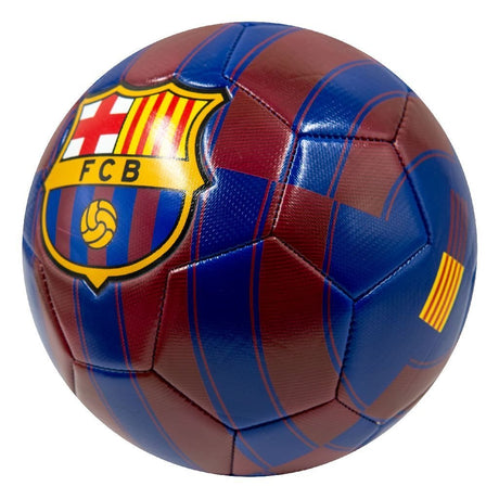 Overige merken voetbal barcelona maat 5 blauw rood