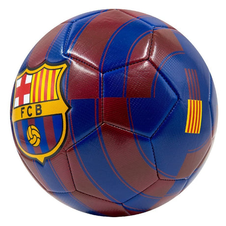 Overige merken voetbal barcelona maat 5 blauw rood