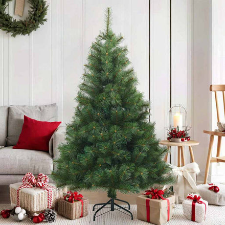 Vidaxl kunstmatige inklapbare kerstboom groen 150 cm pvc, staal