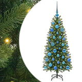 Vidaxl kunstkerstboom met 150 led met standaard groen 120 cm pe en pvc