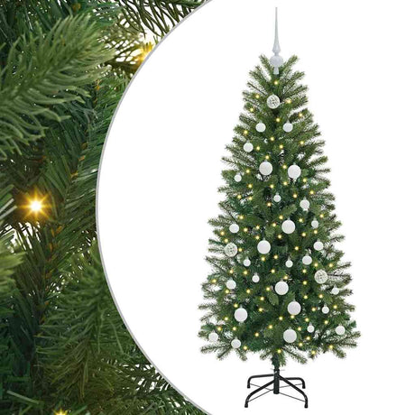 Vidaxl kunstkerstboom met 150 led met standaard groen 150 cm pe en pvc