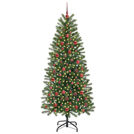 Vidaxl kunstkerstboom met 300 led met standaard groen 180 cm pe en pvc