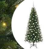 Vidaxl kunstkerstboom met 300 led met standaard groen 180 cm pe en pvc