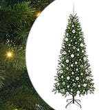 Vidaxl kunstkerstboom met 300 led met standaard groen 180 cm pe en pvc