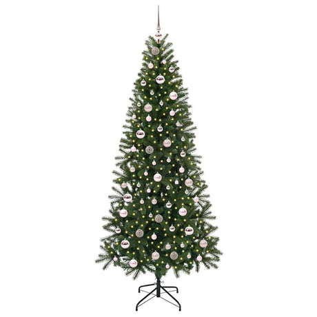Vidaxl kunstkerstboom met 300 led met standaard groen 210 cm pe en pvc
