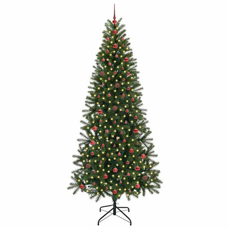 Vidaxl kunstkerstboom met 300 led met standaard groen 240 cm pe en pvc