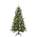 Vidaxl kunstmatige inklapbare kerstboom groen 120 cm pe en pvc