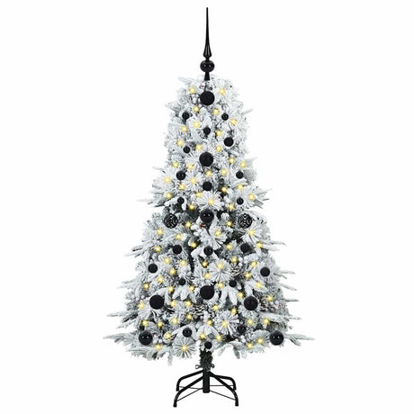 Vidaxl kunstmatige inklapbare kerstboom wit 120 cm pe en pvc