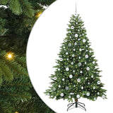 Vidaxl kunstkerstboom met 300 led met standaard groen 180 cm pe en pvc