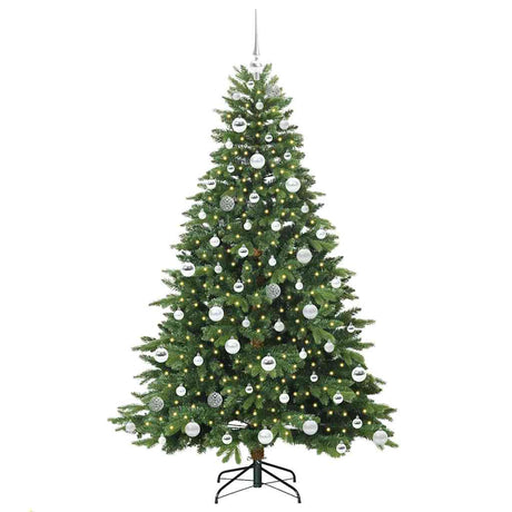 Vidaxl kunstkerstboom met 300 led met standaard groen 180 cm pe en pvc