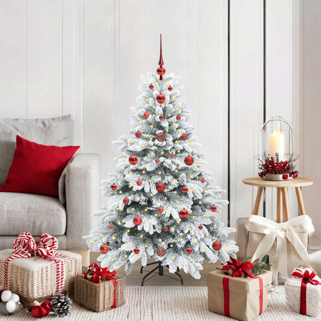 Vidaxl kunstkerstboom met 150 led met standaard wit 120 cm pe en pvc