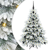 Vidaxl kunstkerstboom met 150 led met standaard wit 120 cm pe en pvc