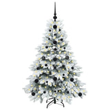 Vidaxl kunstkerstboom met 150 led met standaard wit 120 cm pe en pvc