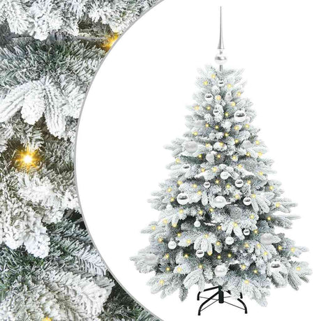 Vidaxl kunstkerstboom met 150 led met standaard wit 120 cm pe en pvc