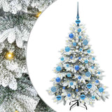 Vidaxl kunstkerstboom met 150 led met standaard wit 120 cm pe en pvc