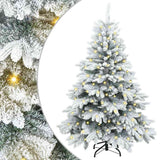 Vidaxl kunstkerstboom met 150 led met standaard wit 150 cm pe en pvc