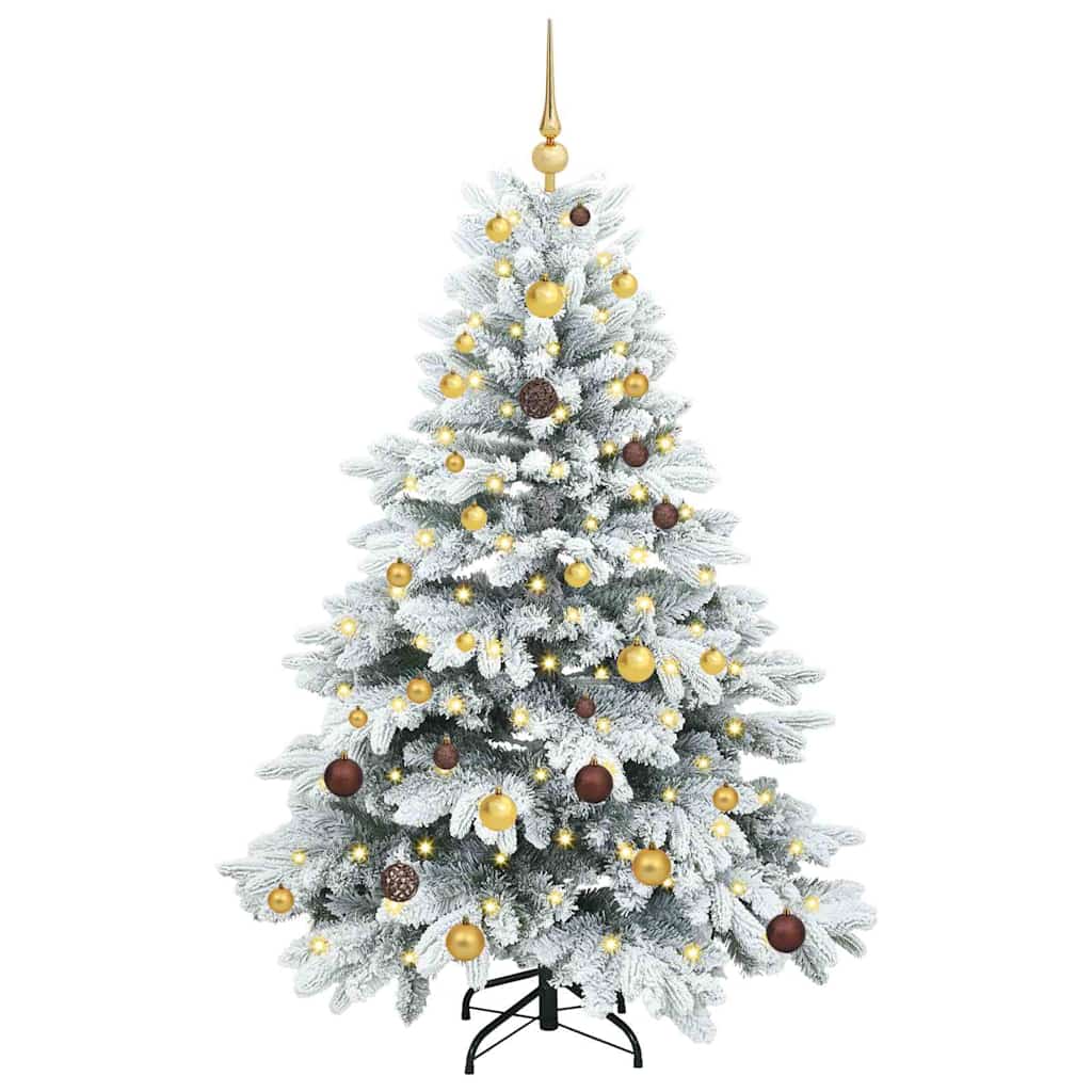 Vidaxl kunstkerstboom met 150 led met standaard wit 150 cm pe en pvc