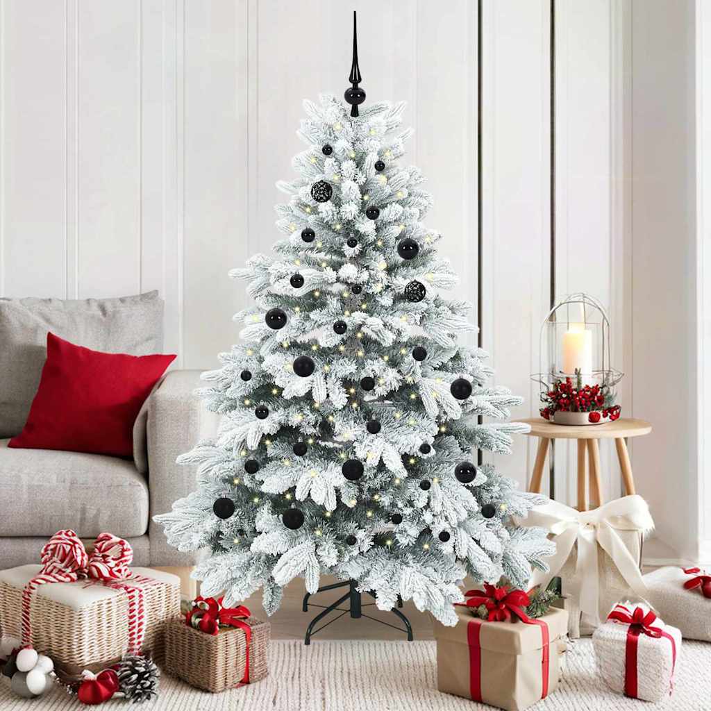 Vidaxl kunstkerstboom met 150 led met standaard wit 150 cm pe en pvc
