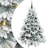 Vidaxl kunstkerstboom met 150 led met standaard wit 150 cm pe en pvc