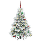 Vidaxl kunstkerstboom met 150 led met standaard wit 150 cm pe en pvc