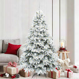 Vidaxl kunstkerstboom met 300 led met standaard wit 180 cm pe en pvc