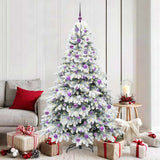 Vidaxl kunstkerstboom met 300 led met standaard wit 180 cm pe en pvc