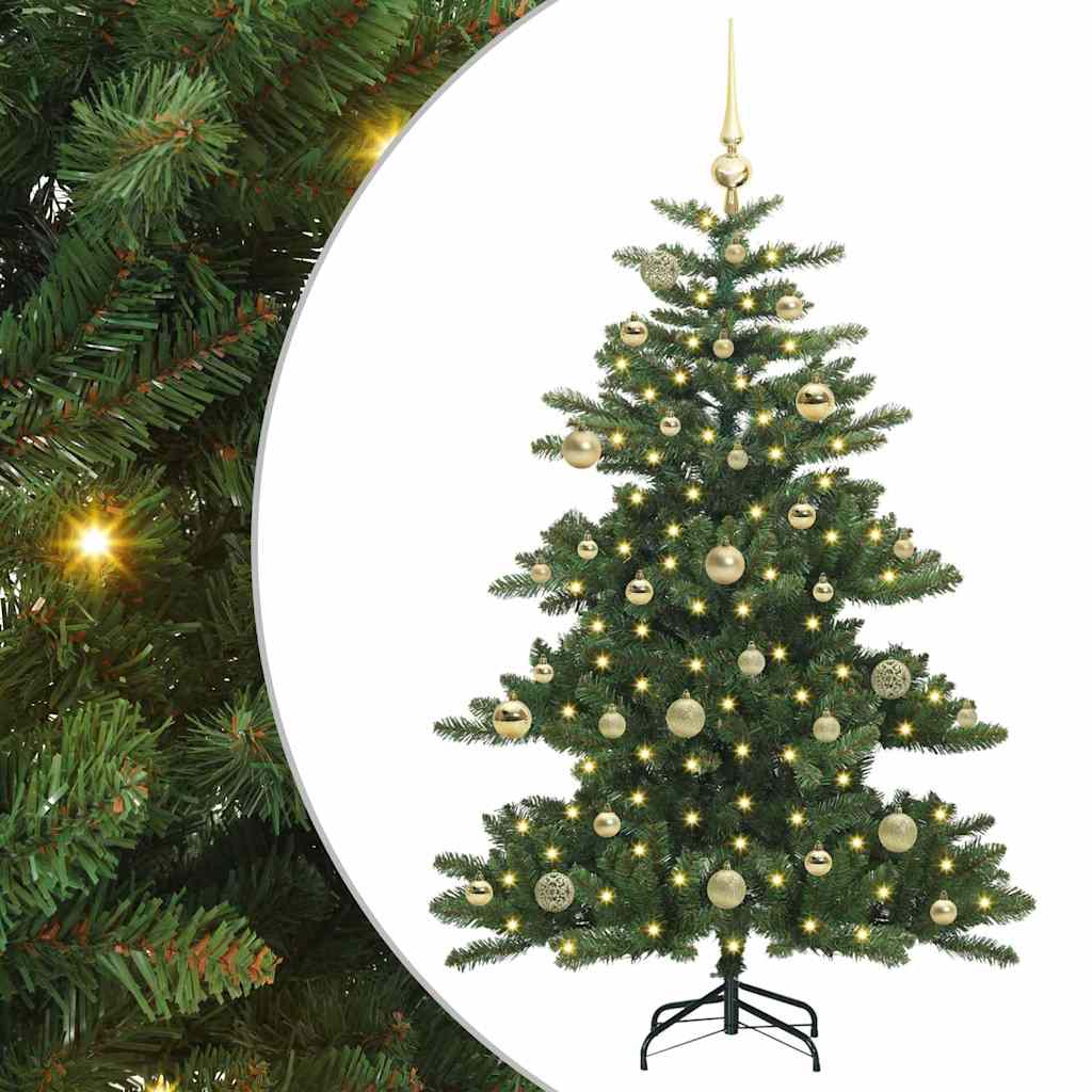 Vidaxl kunstmatige inklapbare kerstboom groen 150 cm pvc en staal