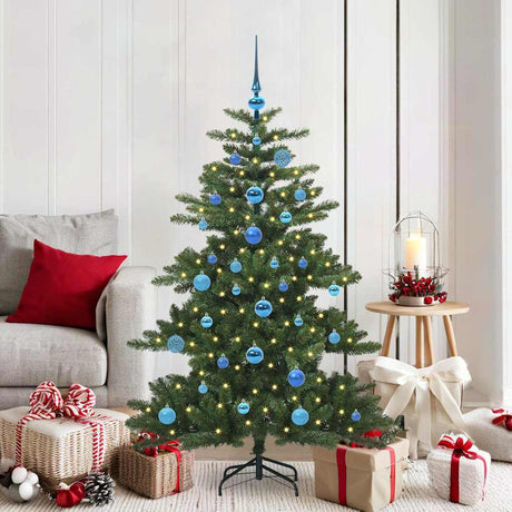 Vidaxl kunstmatige inklapbare kerstboom groen 150 cm pvc en staal