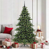 Vidaxl kunstmatige inklapbare kerstboom groen 180 cm pvc en staal