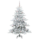 Vidaxl kunstmatige inklapbare kerstboom wit 150 cm pvc en staal