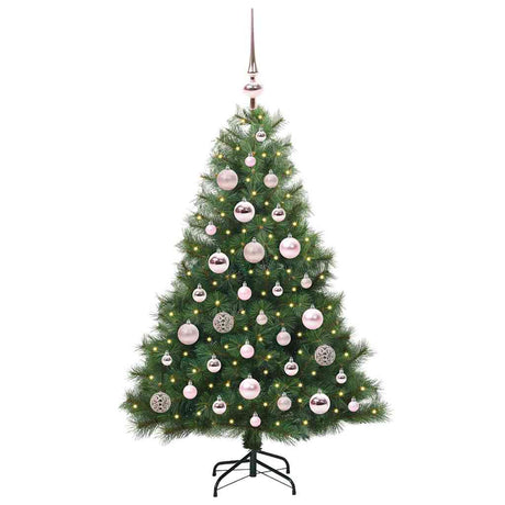 Vidaxl kunstkerstboom met 150 led met standaard groen 120 cm pe en pvc