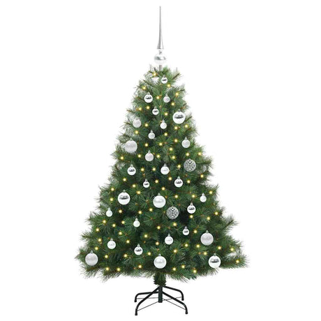 Vidaxl kunstkerstboom met 150 led met standaard groen 120 cm pe en pvc