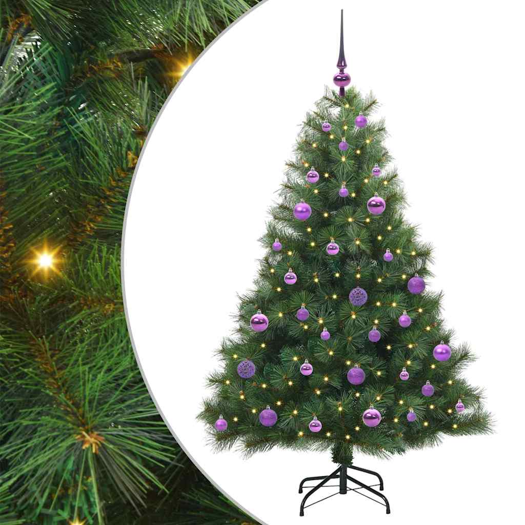 Vidaxl kunstkerstboom met 150 led met standaard groen 150 cm pe en pvc
