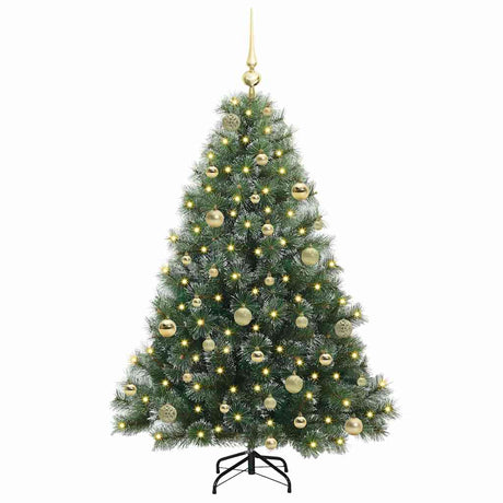 Vidaxl kunstkerstboom met 150 led met standaard groen 150 cm pe en pvc