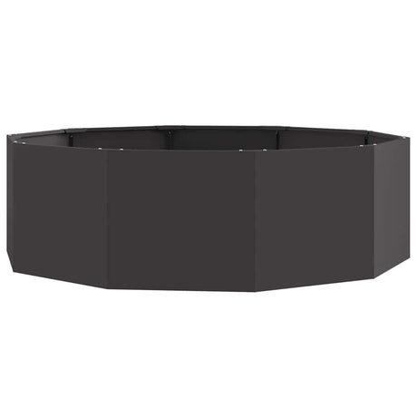 Vidaxl plantenbak zwart 120 x 120 x 35 cm staal