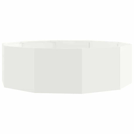Vidaxl plantenbak wit 120 x 120 x 35 cm staal
