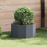 Vidaxl plantenbak antraciet 60 x 60 x 35 cm staal
