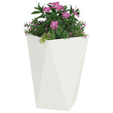 Vidaxl plantenbak wit 50 x 50 x 75 cm staal