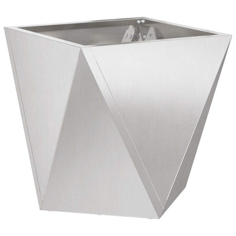 Vidaxl plantenbak zilver 50 x 50 x 50 cm roestvrij staal