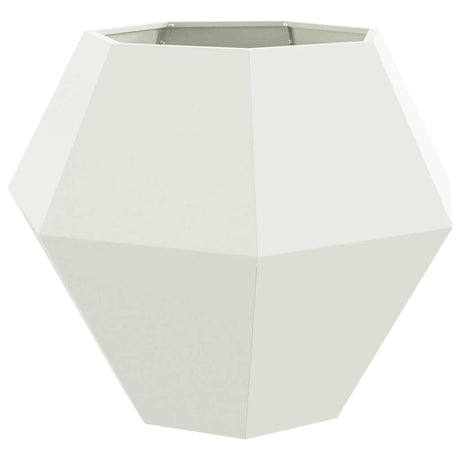 Vidaxl plantenbak wit 100 x 100 x 80 cm staal