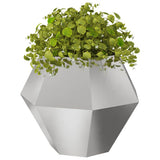Vidaxl plantenbak zilver 100 x 100 x 80 cm roestvrij staal