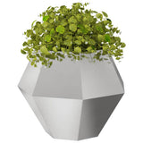 Vidaxl plantenbak zilver 75 x 75 x 60 cm roestvrij staal