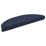Vidaxl trapmatten zelfklevend 30 stuks 56x17x3 cm blauw halfrond